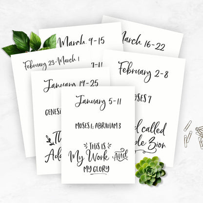 2026 Come Follow Me Weekly Prints, Old Testament Art, Digital Downloads for LDS Church Lessons