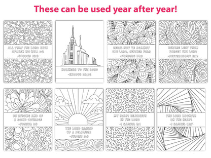 2026 Come, Follow Me: Old Testament Coloring Pages (Digital Download)