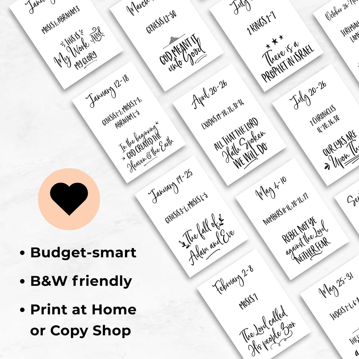 2026 Come Follow Me Weekly Prints, Old Testament Art, Digital Downloads for LDS Church Lessons