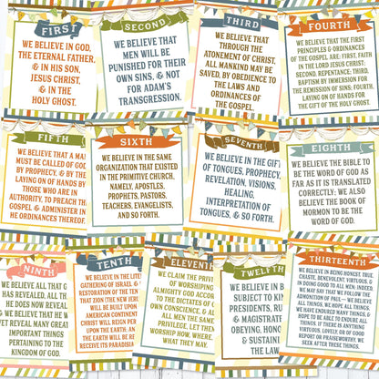 2026 Primary Bulletin Board Kit, Old Testament, Come Follow Me, Articles of Faith, Digital Download (Printable)