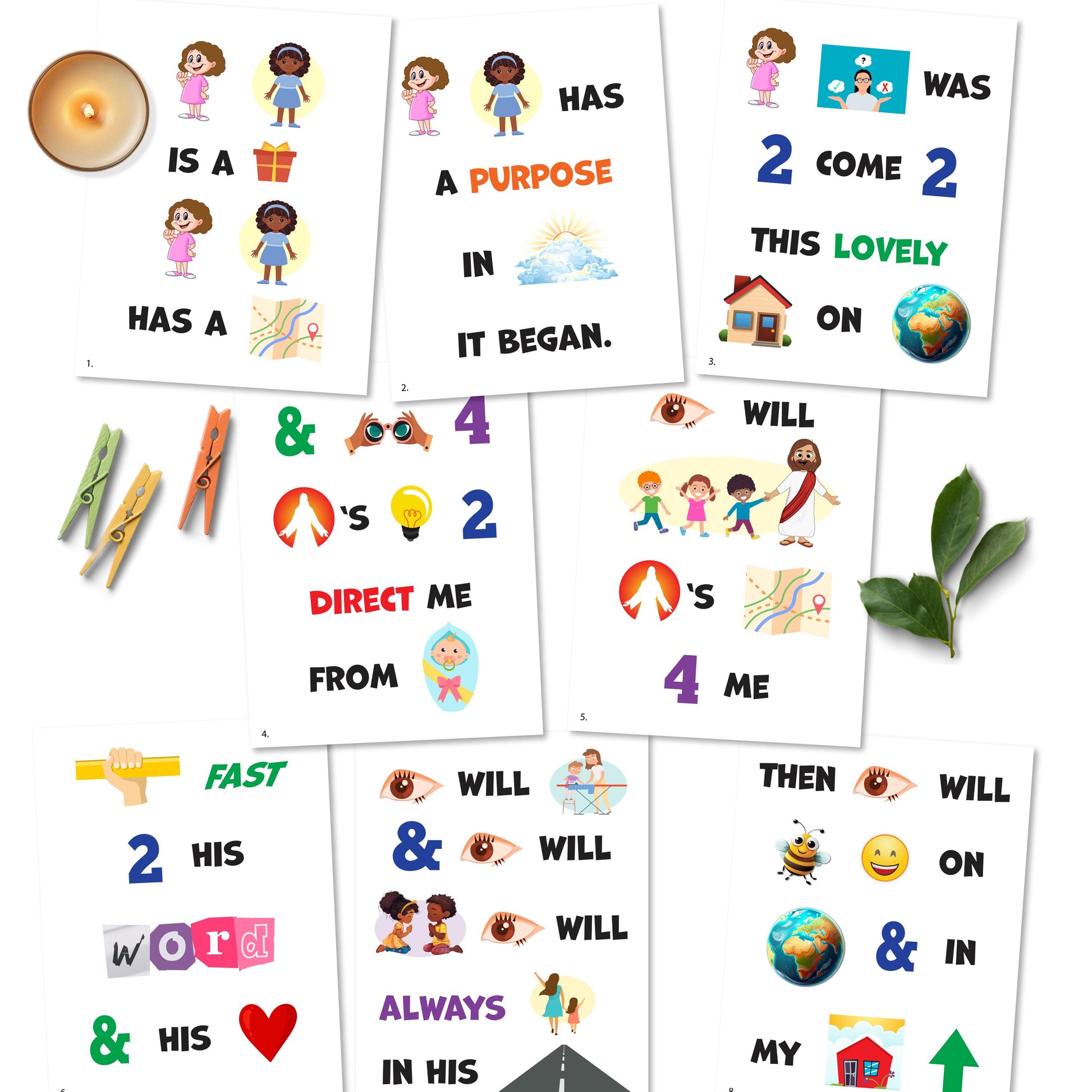 I Will Follow God's Plan - LDS Singing Time Flipchart for Primary Come, Follow Me (Digital Download)