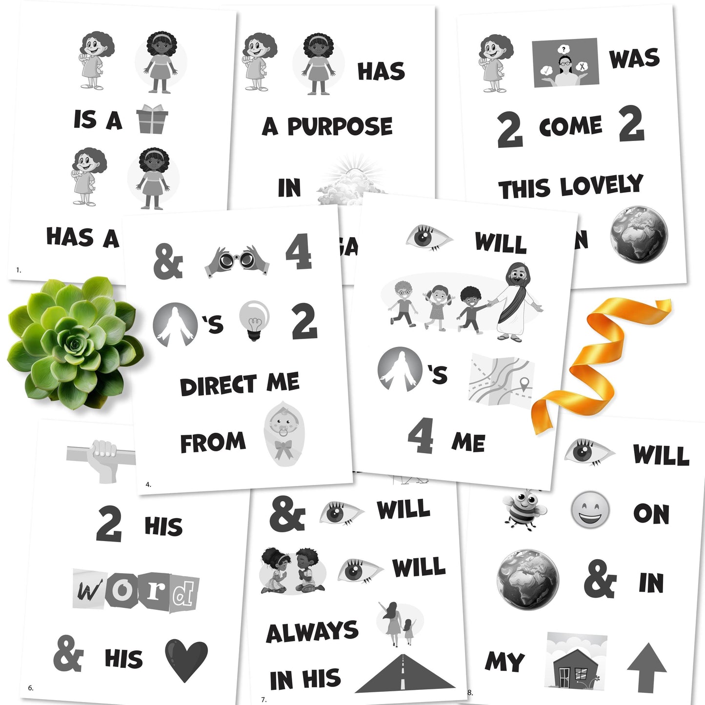 I Will Follow God's Plan - LDS Singing Time Flipchart for Primary Come, Follow Me (Digital Download)