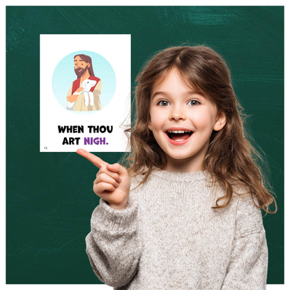 I Need Thee Every Hour - LDS Singing Time Flipchart for Primary Come, Follow Me (Digital Download)