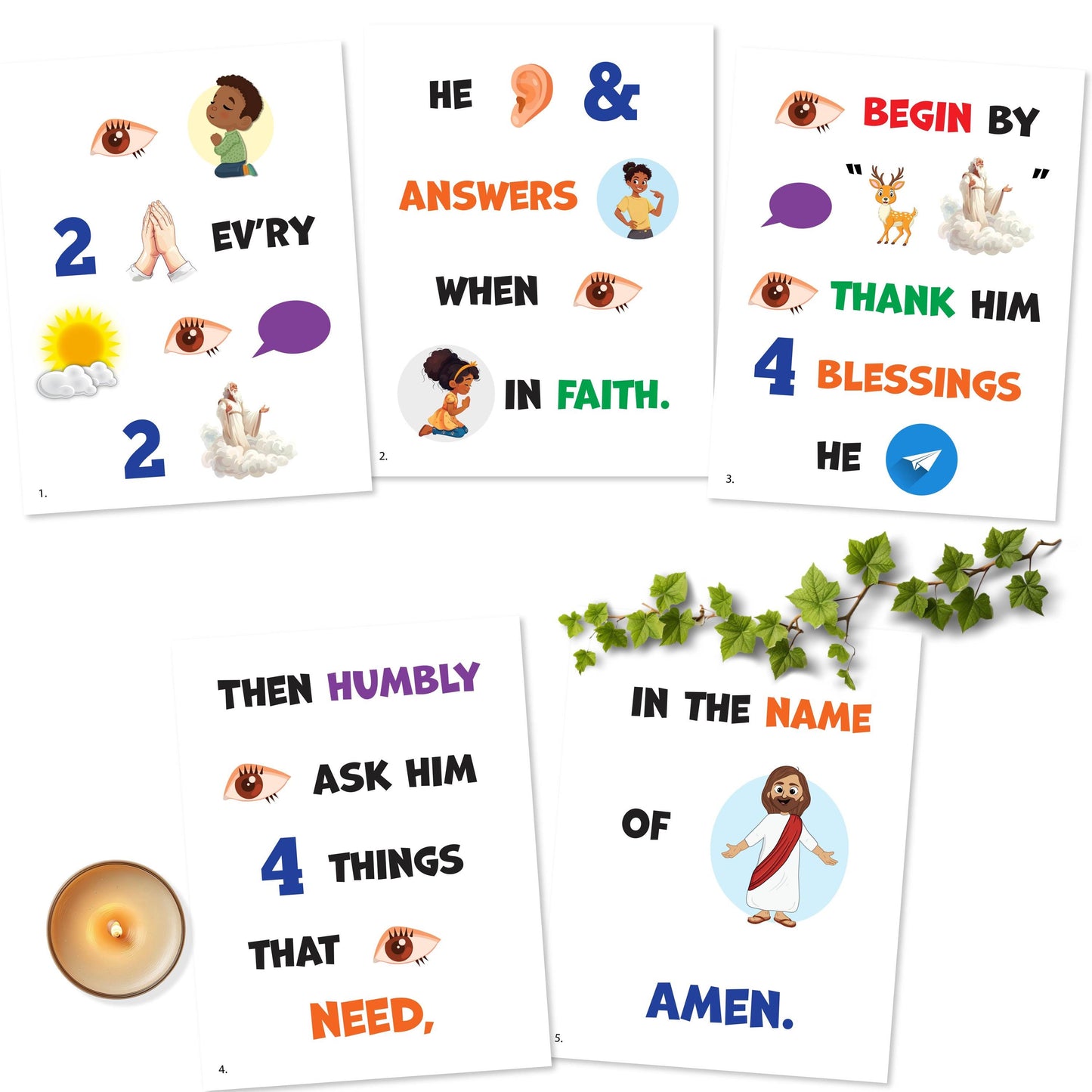 I Pray In Faith - LDS Singing Time Flipchart for Primary Come, Follow Me (Digital Download)