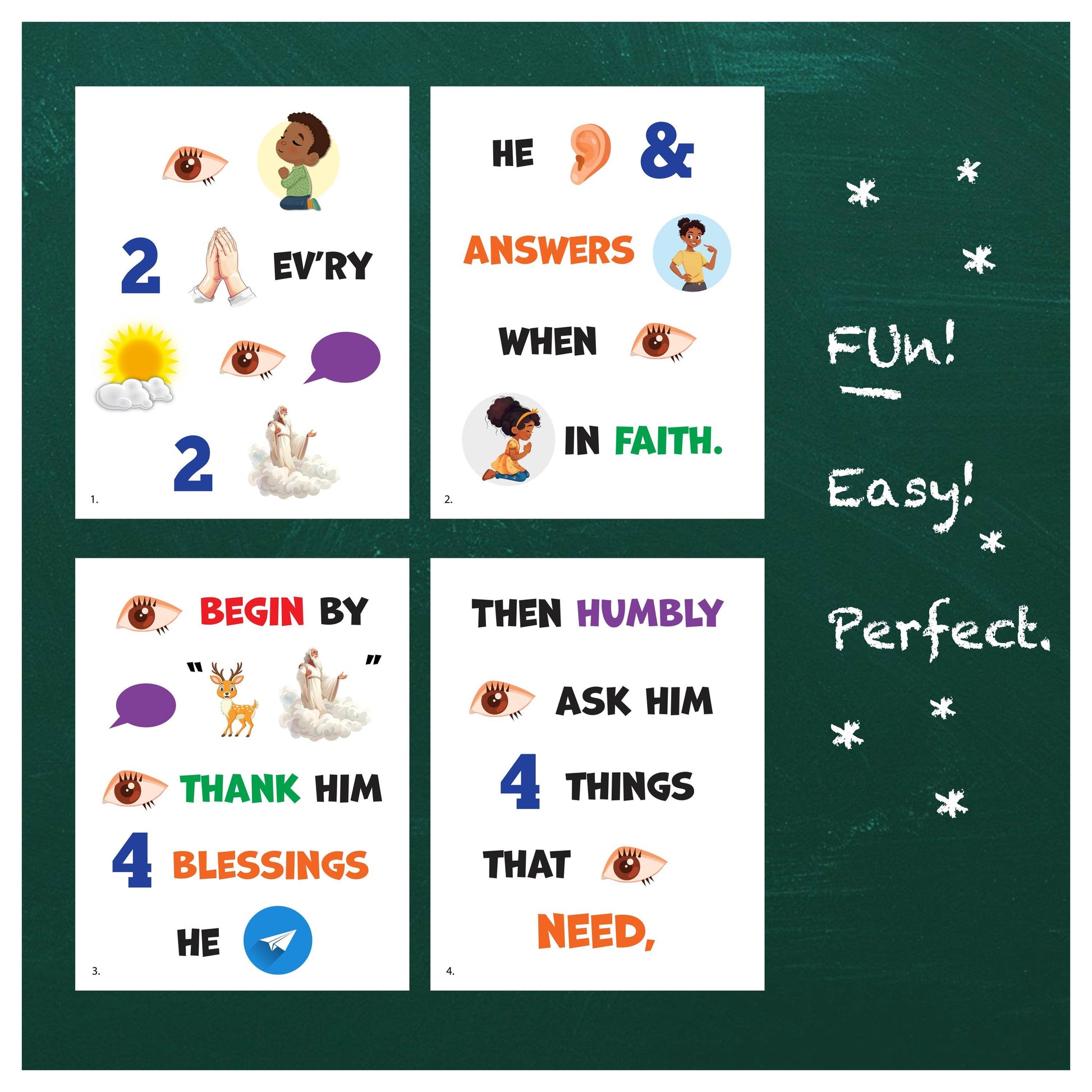 I Pray In Faith - LDS Singing Time Flipchart for Primary Come, Follow Me (Digital Download)