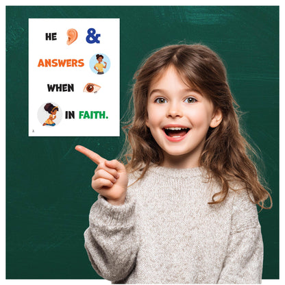 I Pray In Faith - LDS Singing Time Flipchart for Primary Come, Follow Me (Digital Download)