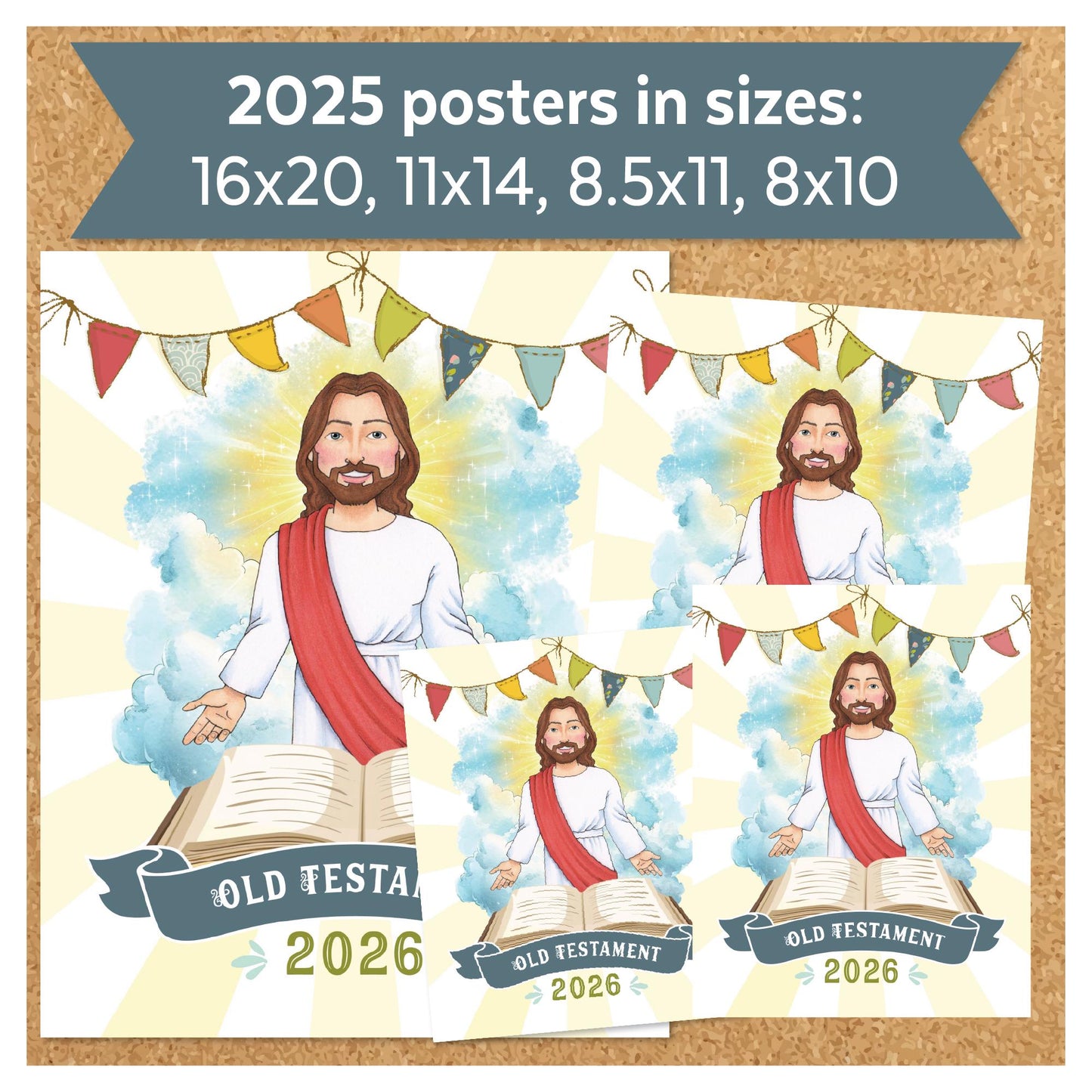 2026 Primary Bulletin Board Kit, Old Testament, Come Follow Me, Articles of Faith, Digital Download (Printable)