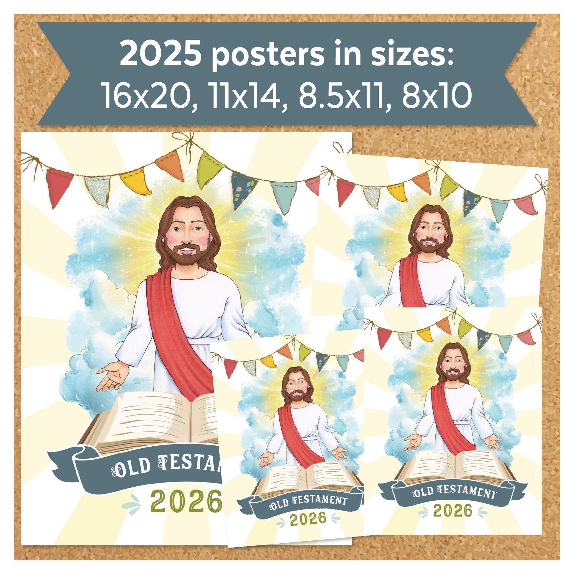 2026 Primary Bulletin Board Kit, Old Testament, Come Follow Me, Articles of Faith, Digital Download (Printable)