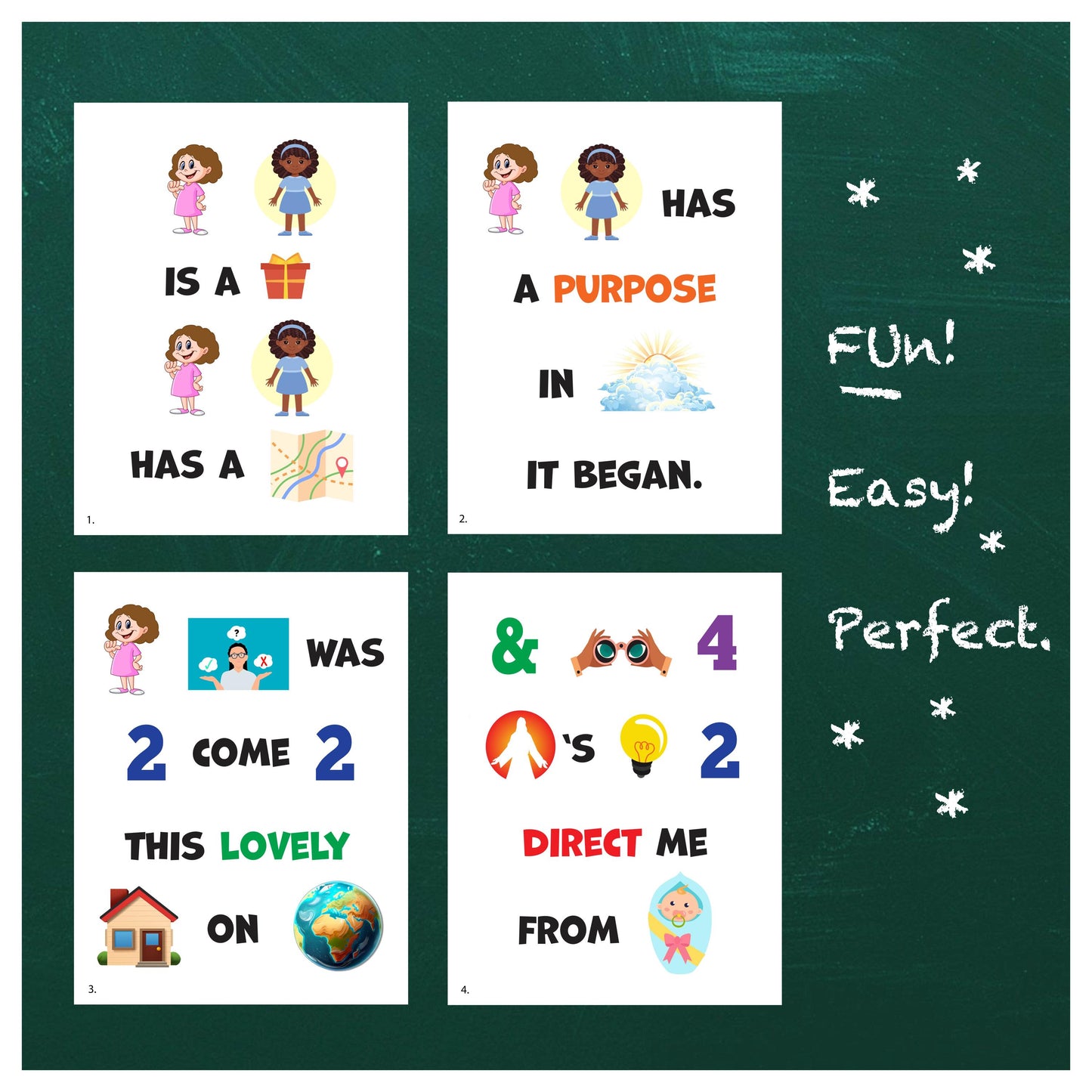 I Will Follow God's Plan - LDS Singing Time Flipchart for Primary Come, Follow Me (Digital Download)