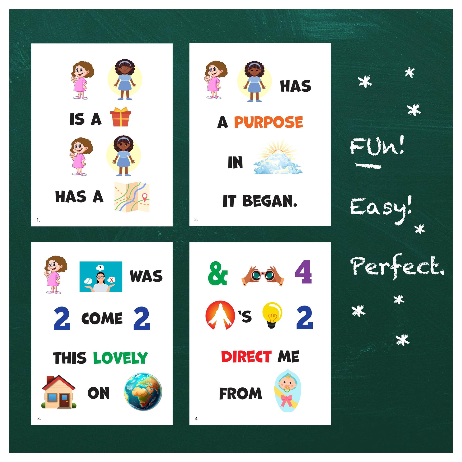 I Will Follow God's Plan - LDS Singing Time Flipchart for Primary Come, Follow Me (Digital Download)