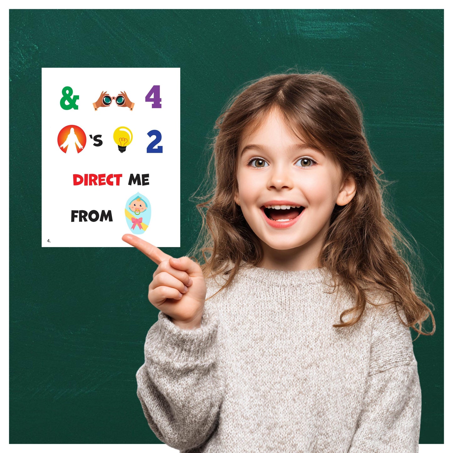 I Will Follow God's Plan - LDS Singing Time Flipchart for Primary Come, Follow Me (Digital Download)