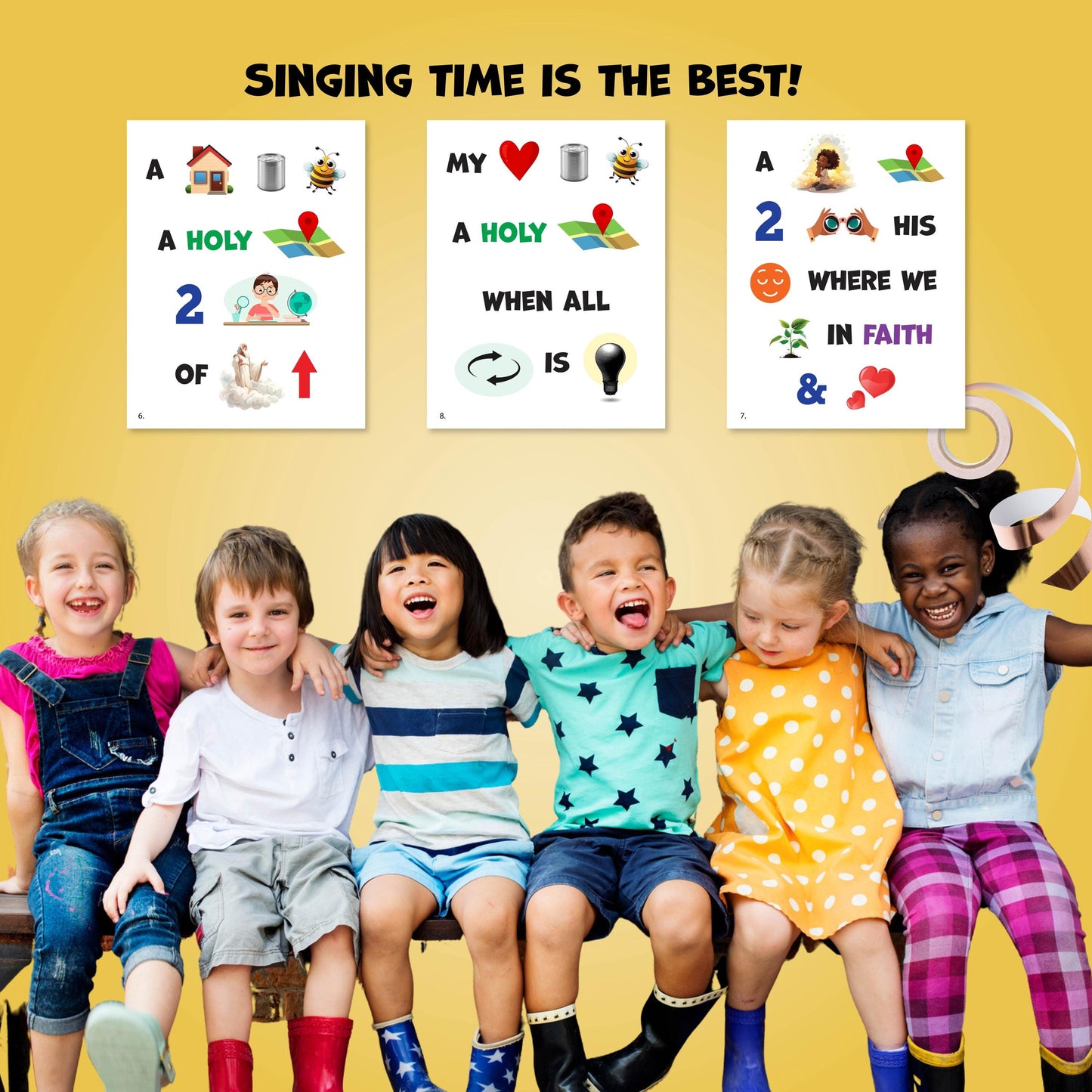 Holy Places - LDS Singing Time Flipchart for Primary Come, Follow Me (Digital Download)