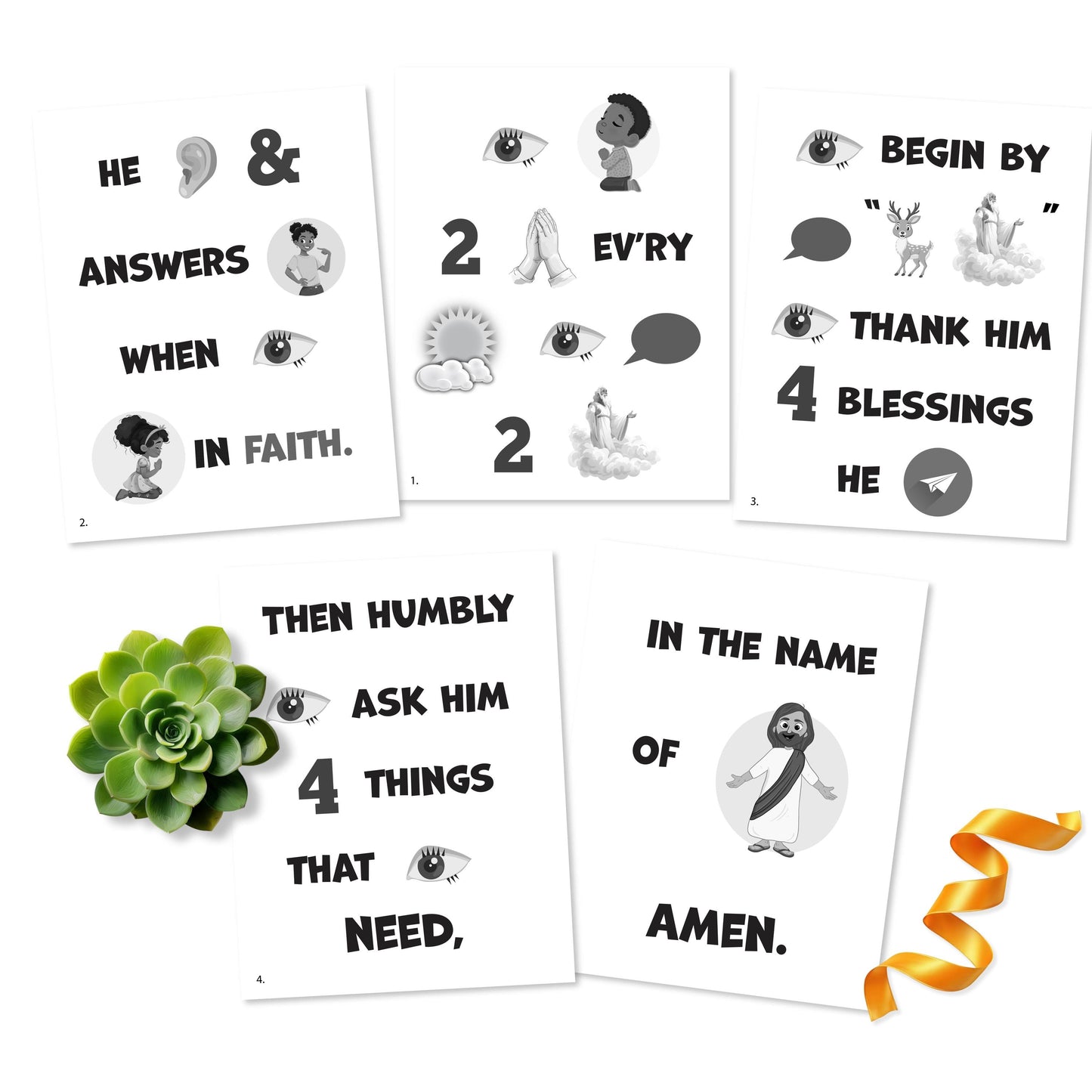 I Pray In Faith - LDS Singing Time Flipchart for Primary Come, Follow Me (Digital Download)