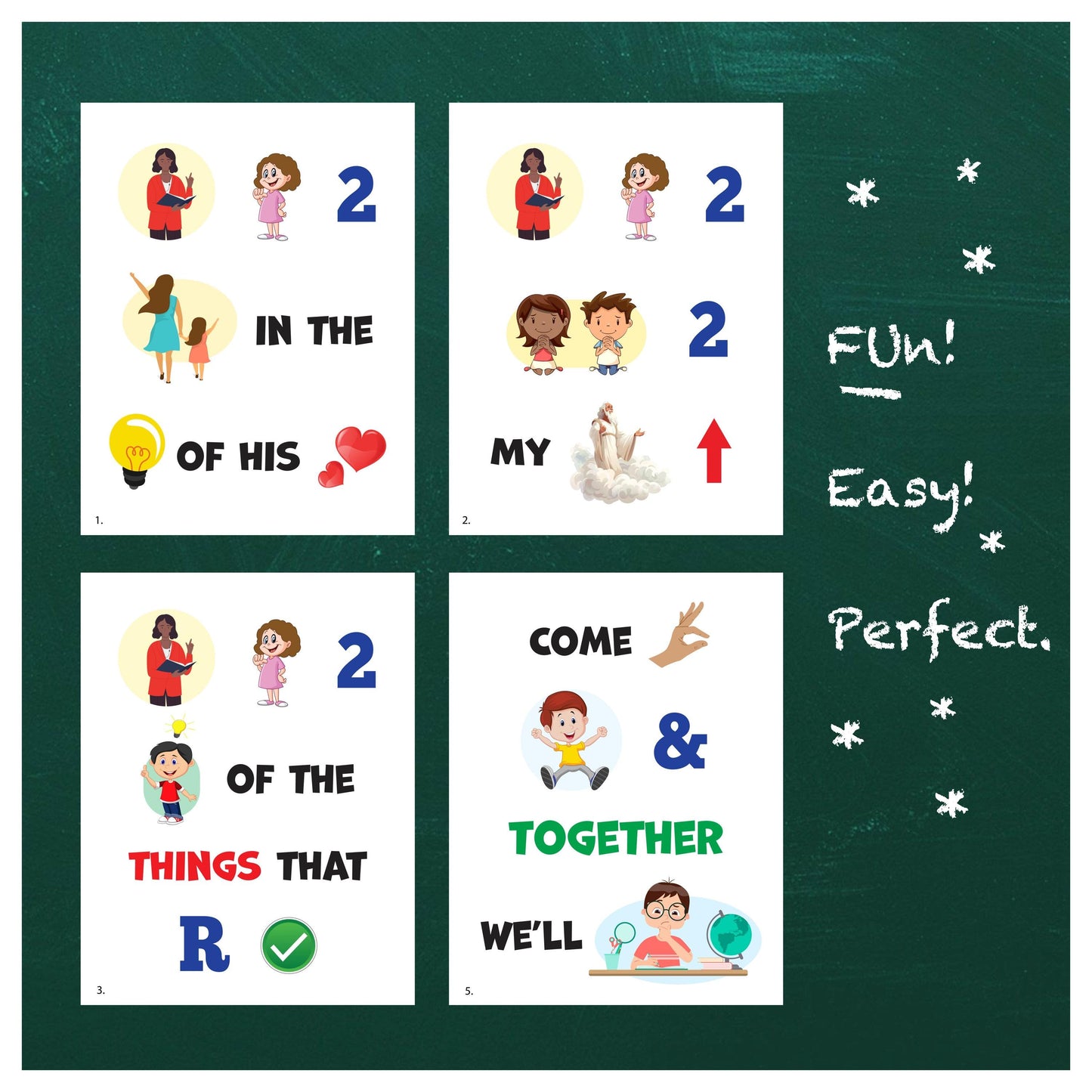 Teach Me To Walk In The Light - LDS Singing Time Flipchart for Primary Come, Follow Me (Digital Download)