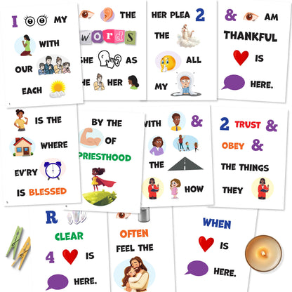 Love Is Spoken Here - LDS Singing Time Flipchart for Primary Come, Follow Me (Digital Download)