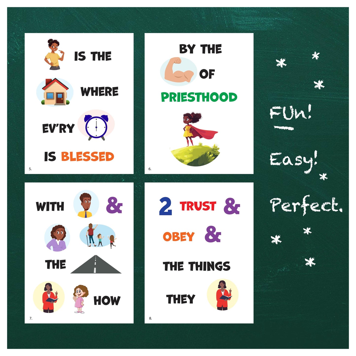 Love Is Spoken Here - LDS Singing Time Flipchart for Primary Come, Follow Me (Digital Download)