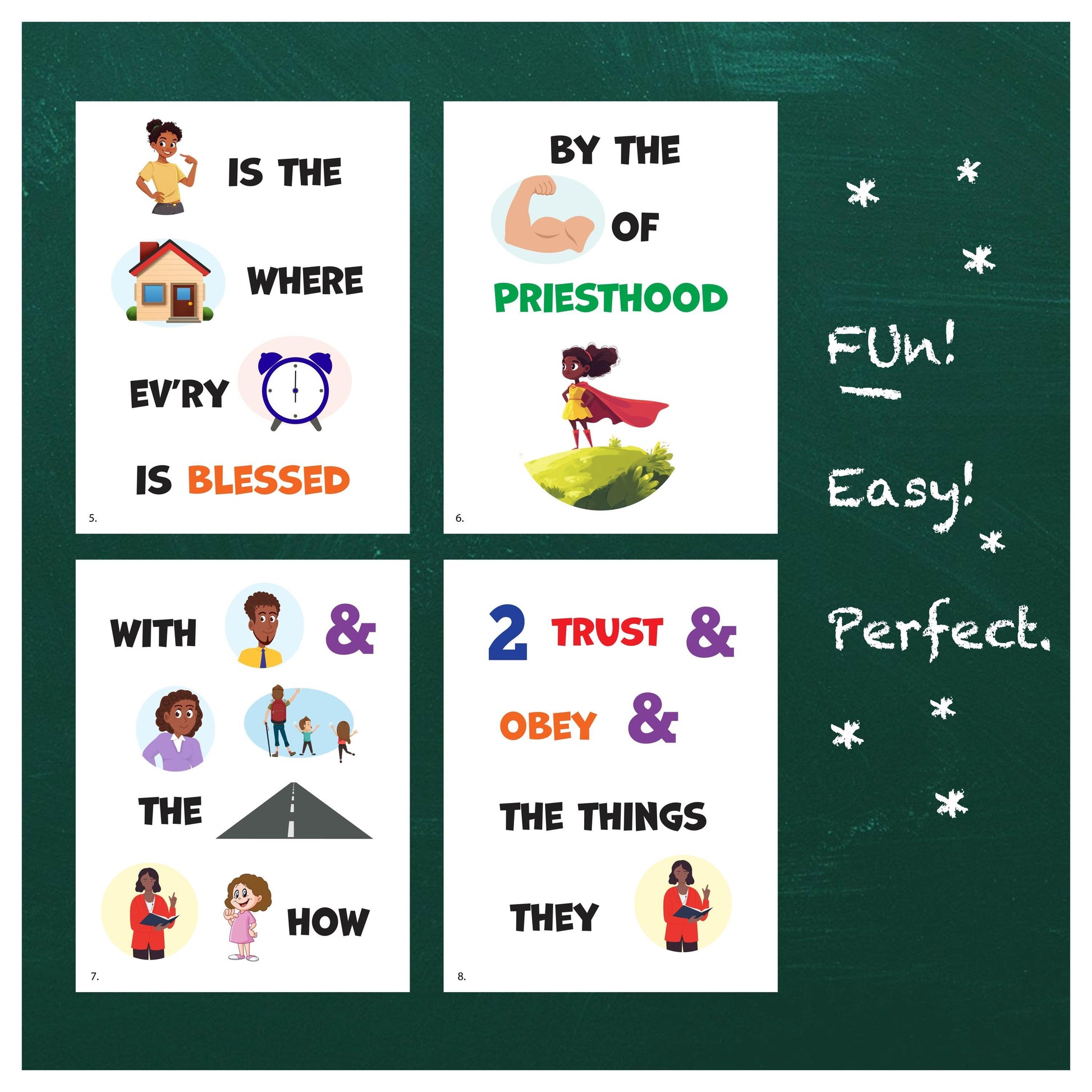 Love Is Spoken Here - LDS Singing Time Flipchart for Primary Come, Follow Me (Digital Download)