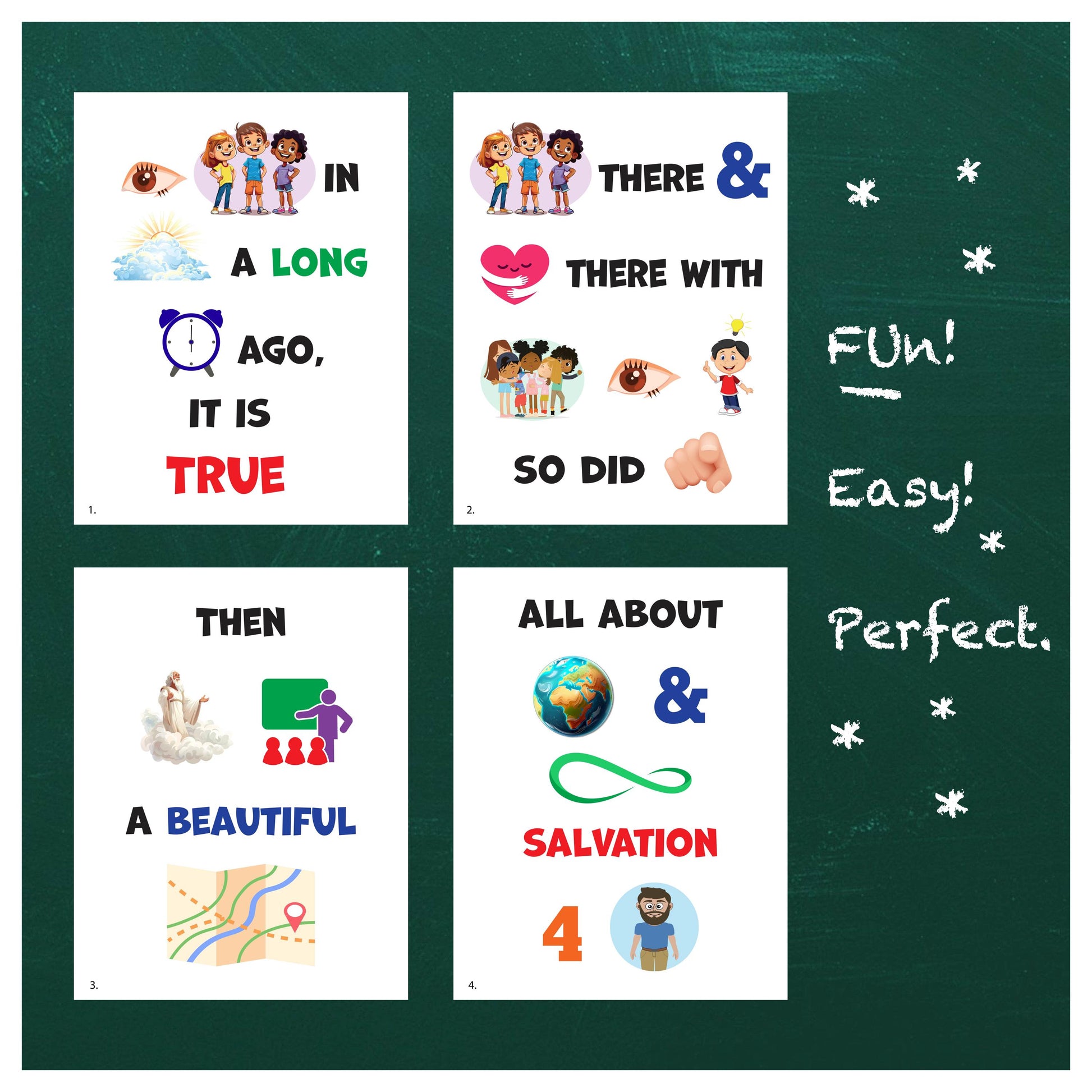 I Lived In Heaven - LDS Singing Time Flipchart for Primary Come, Follow Me (Digital Download)