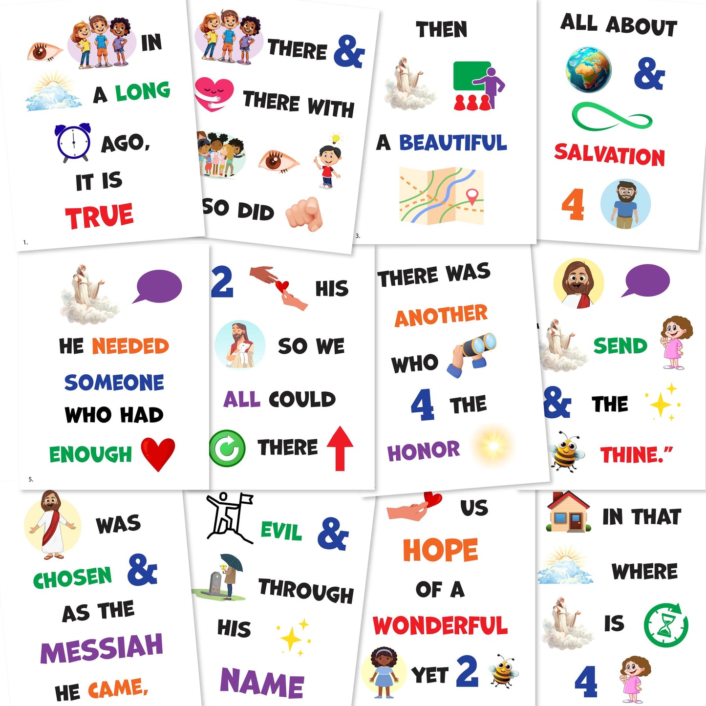 I Lived In Heaven - LDS Singing Time Flipchart for Primary Come, Follow Me (Digital Download)