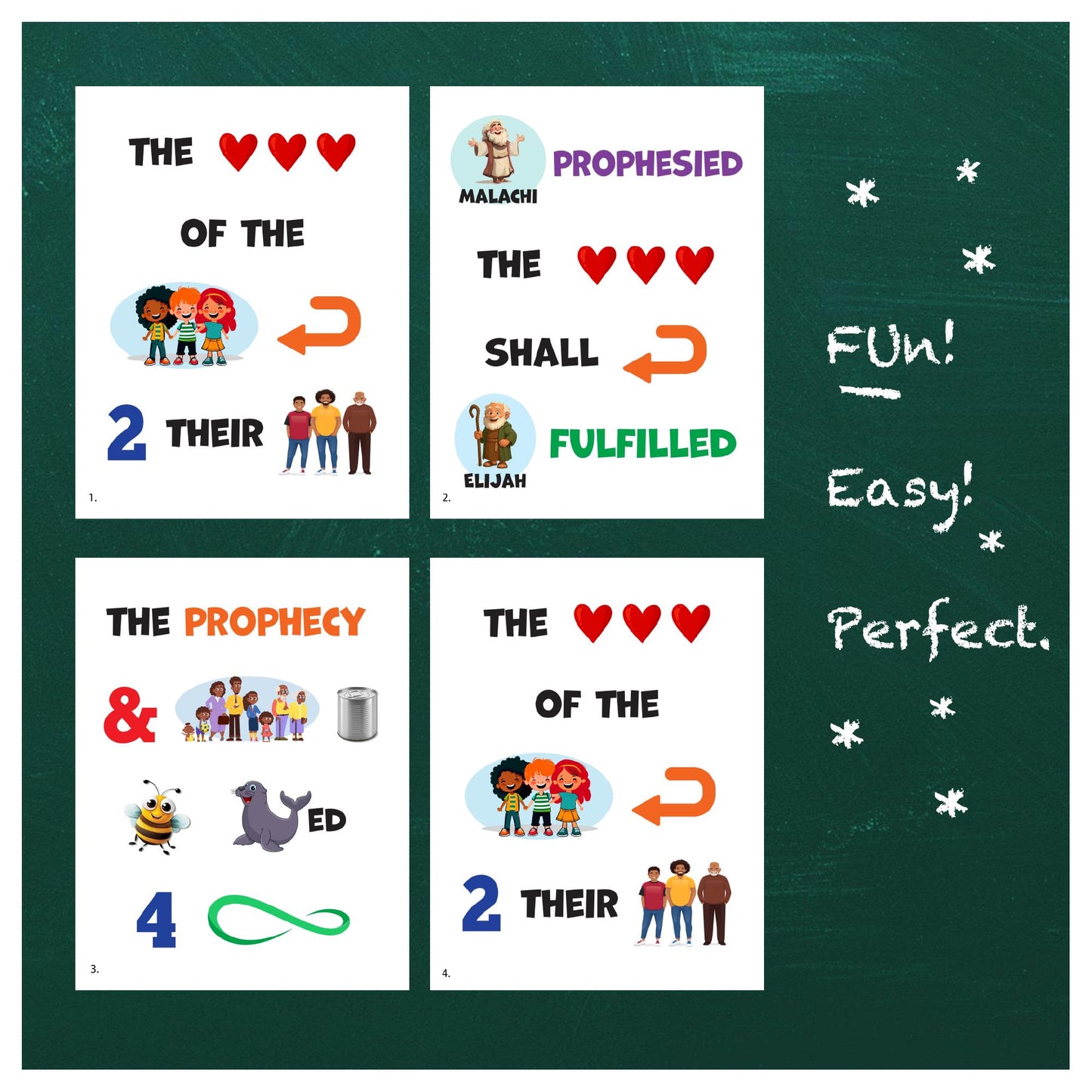 The Hearts of the Children - LDS Singing Time Flipchart for Primary Come, Follow Me (Digital Download)