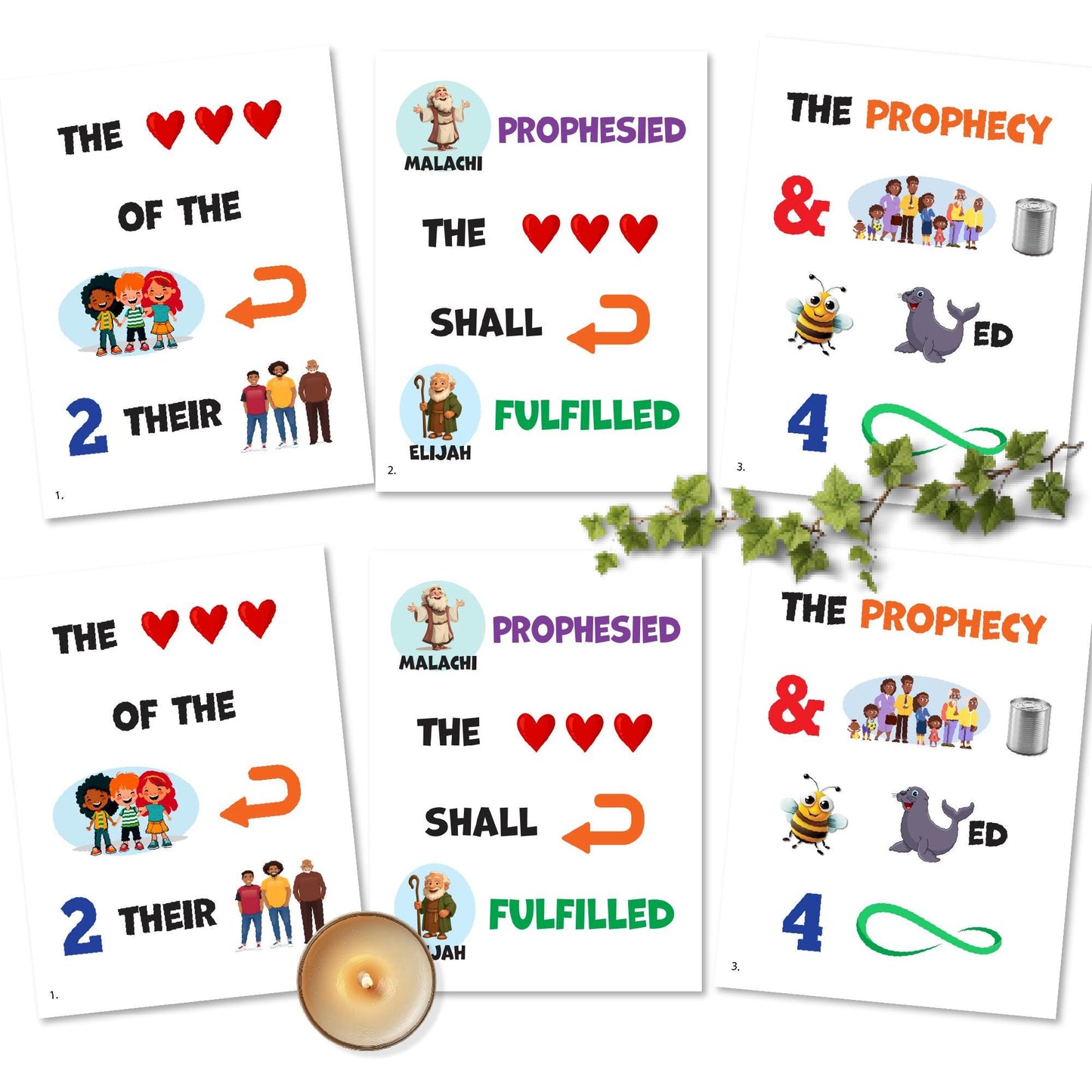 The Hearts of the Children - LDS Singing Time Flipchart for Primary Come, Follow Me (Digital Download)