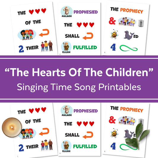 The Hearts of the Children - LDS Singing Time Flipchart for Primary Come, Follow Me (Digital Download)