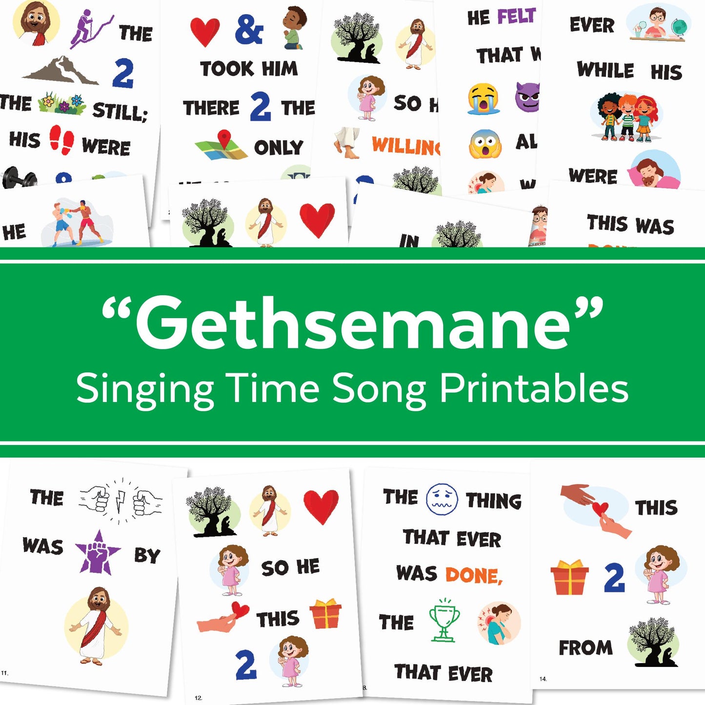 Gethsemane - LDS Singing Time Flipchart for Primary Come, Follow Me (Digital Download)