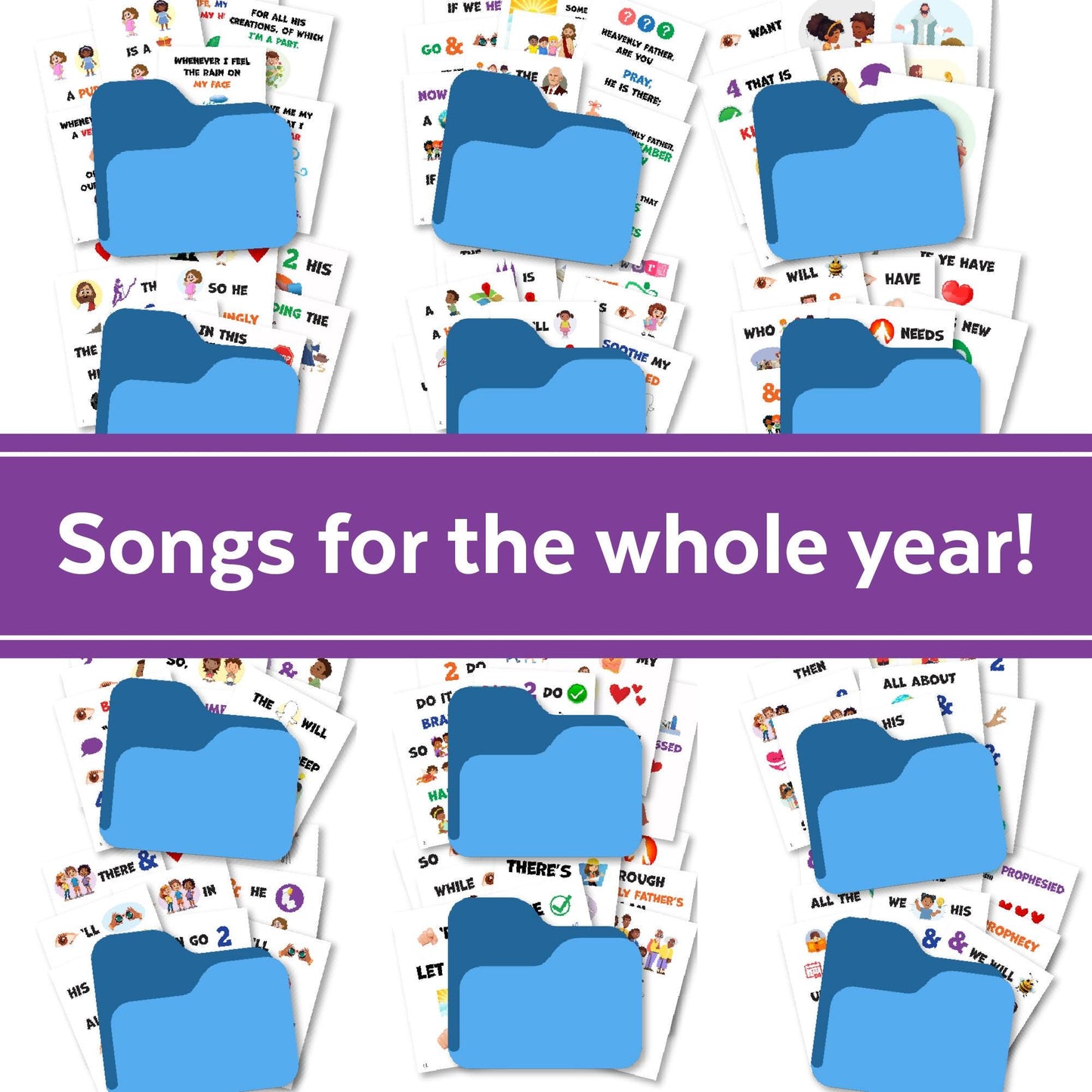 2026 LDS Primary Song Bundle | Printable Digital Download | 24 Songs | Singing Time | Old Testament | Family Home Evening (PDF & JPG)