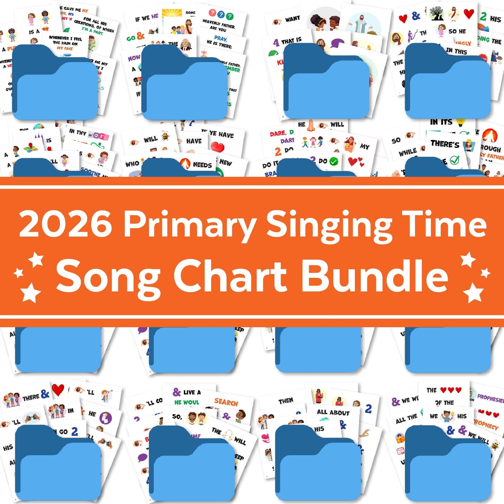 2026 LDS Primary Song Bundle | Printable Digital Download | 24 Songs | Singing Time | Old Testament | Family Home Evening (PDF & JPG)