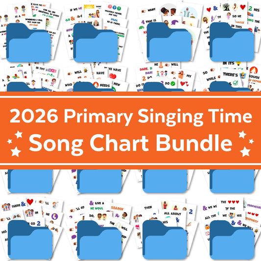 2026 LDS Primary Song Bundle | Printable Digital Download | 24 Songs | Singing Time | Old Testament | Family Home Evening (PDF & JPG)