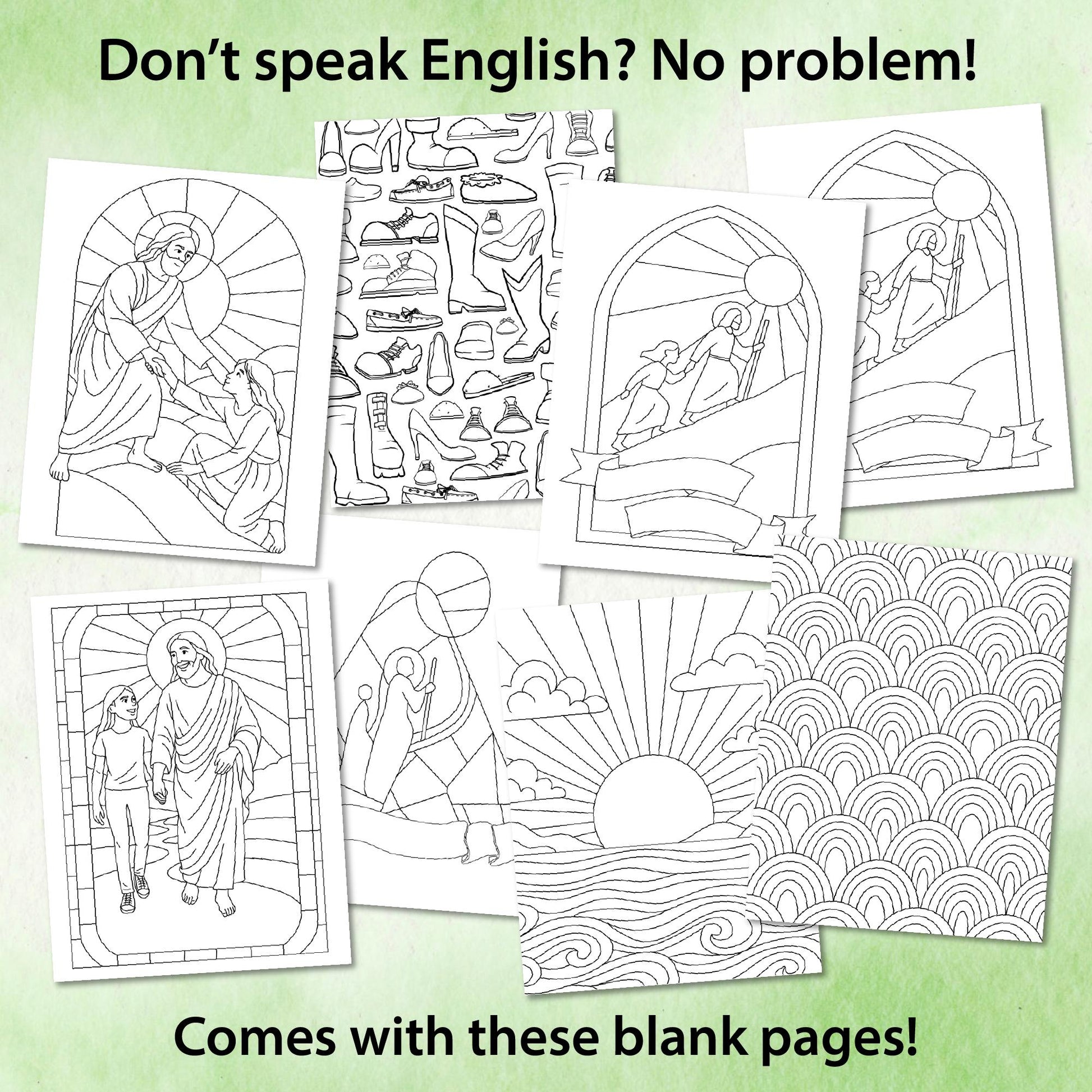 Walk With Me Coloring Template: 2026 LDS Young Women Craft (PDF)