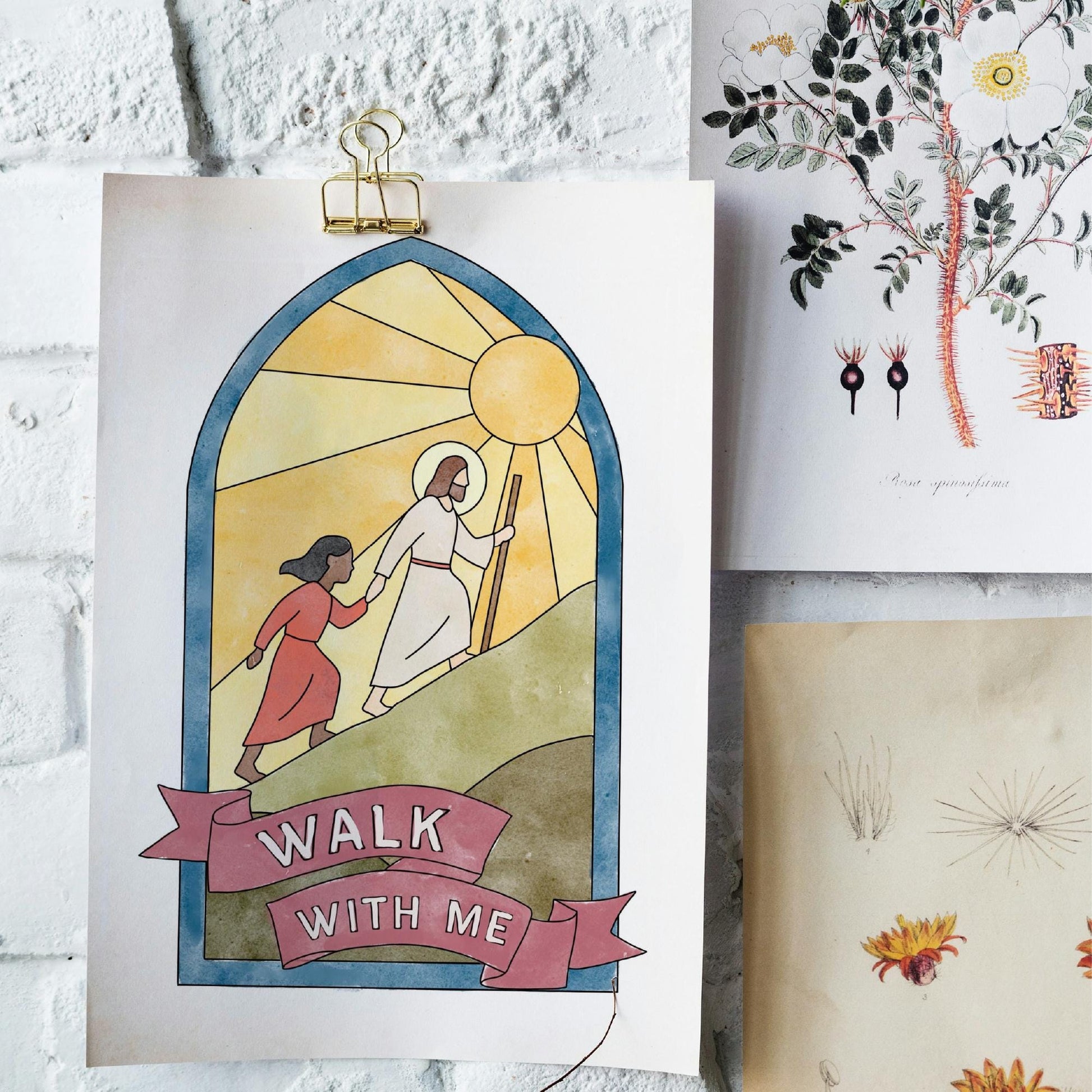 Walk With Me Coloring Template: 2026 LDS Young Women Craft (PDF)