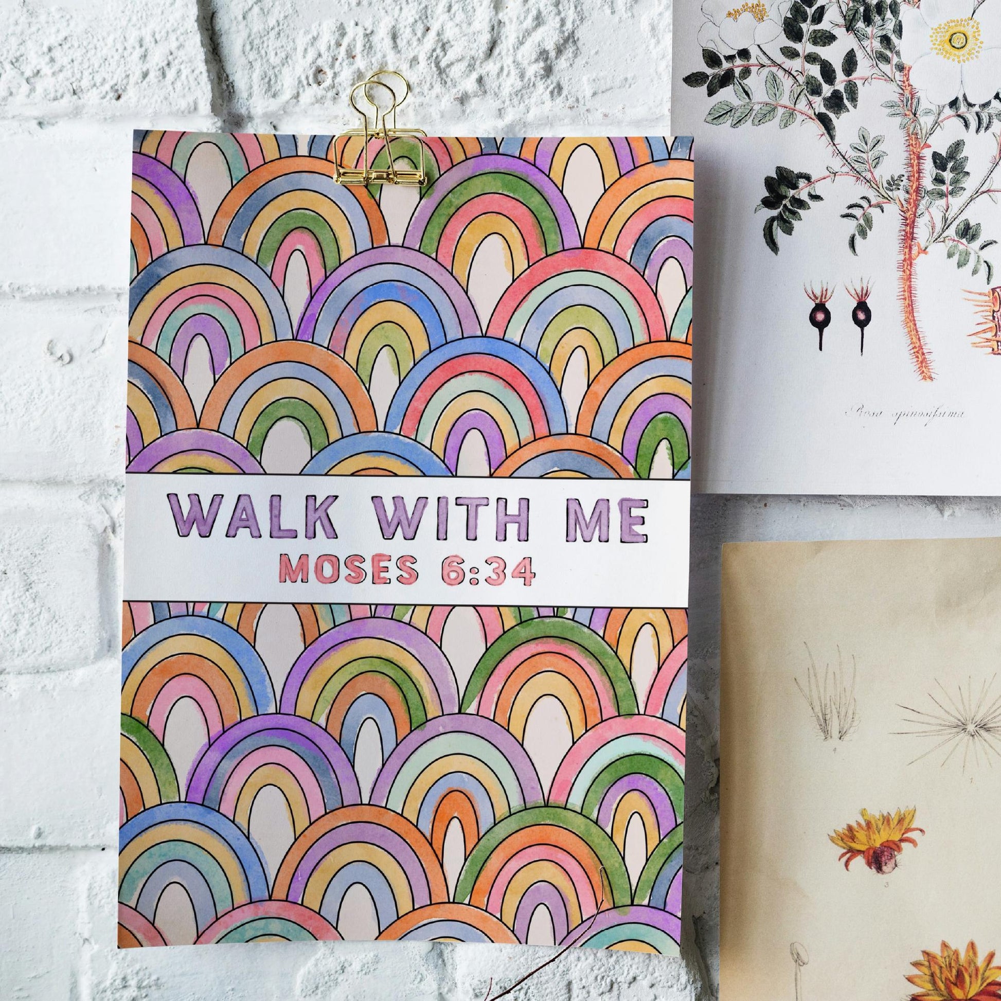 Walk With Me Coloring Template: 2026 LDS Young Women Craft (PDF)