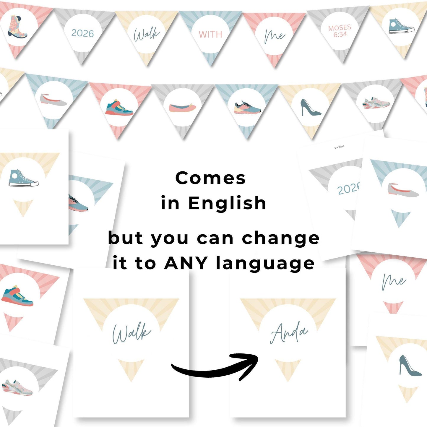 2026 LDS Young Women Walk With Me Printable | English + Editable Canva Template for Any Language | YW Theme Digital Download