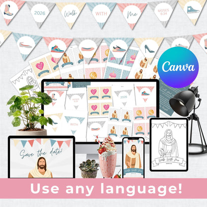 2026 LDS Young Women Walk With Me Printable | English + Editable Canva Template for Any Language | YW Theme Digital Download