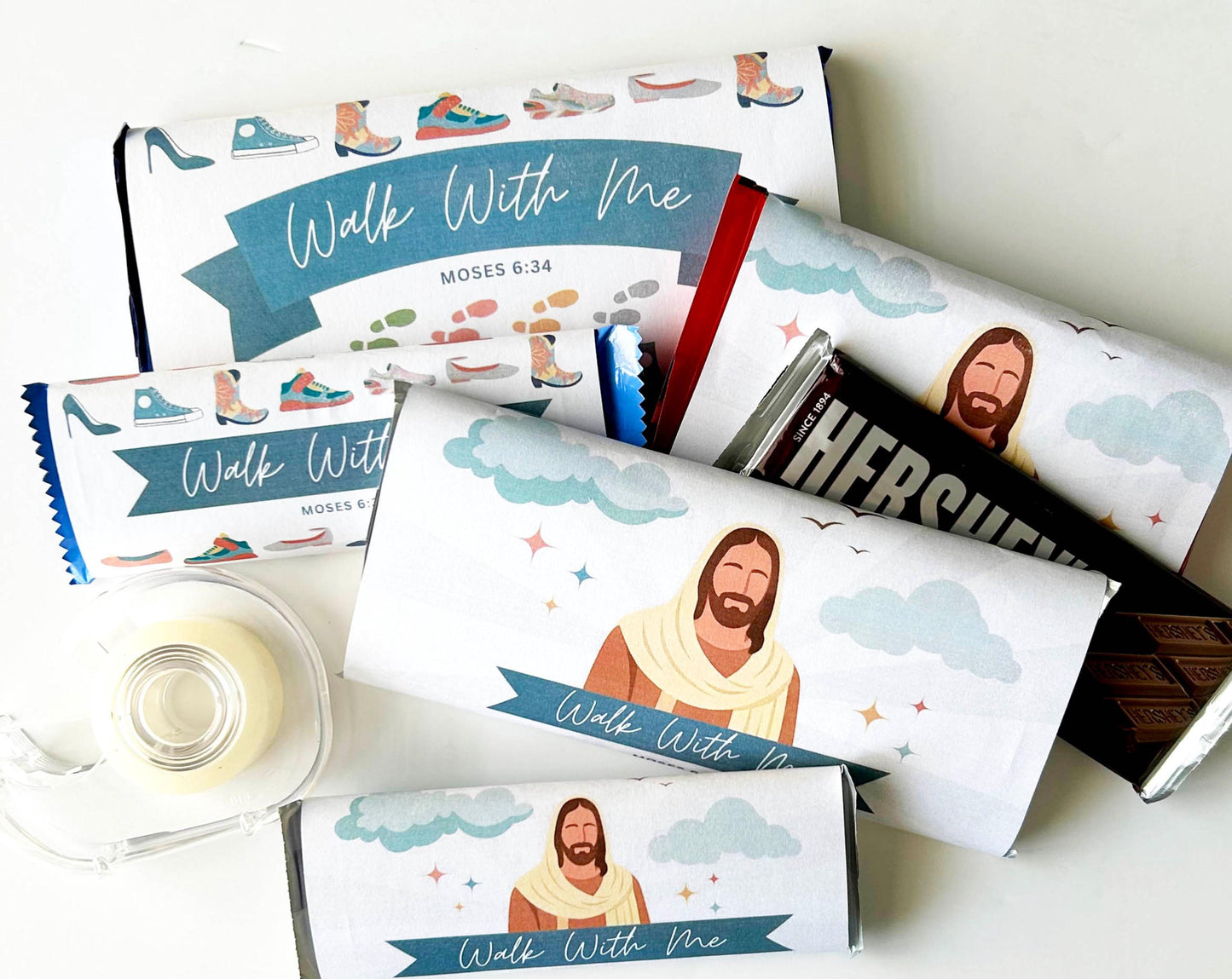 2026 LDS Youth Chocolate Bar Wrapper - Walk With Me Young Women Theme Gift - Editable