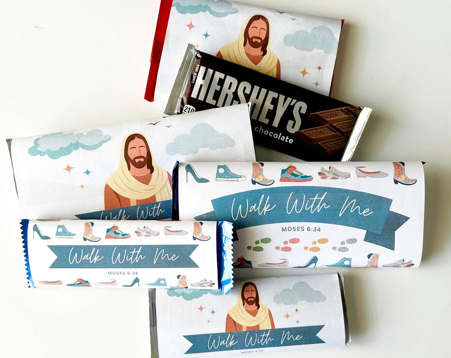 2026 LDS Youth Chocolate Bar Wrapper - Walk With Me Young Women Theme Gift - Editable