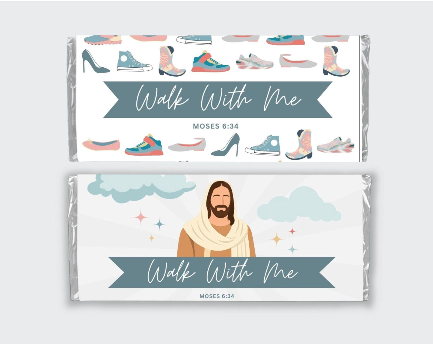 2026 LDS Youth Chocolate Bar Wrapper - Walk With Me Young Women Theme Gift - Editable
