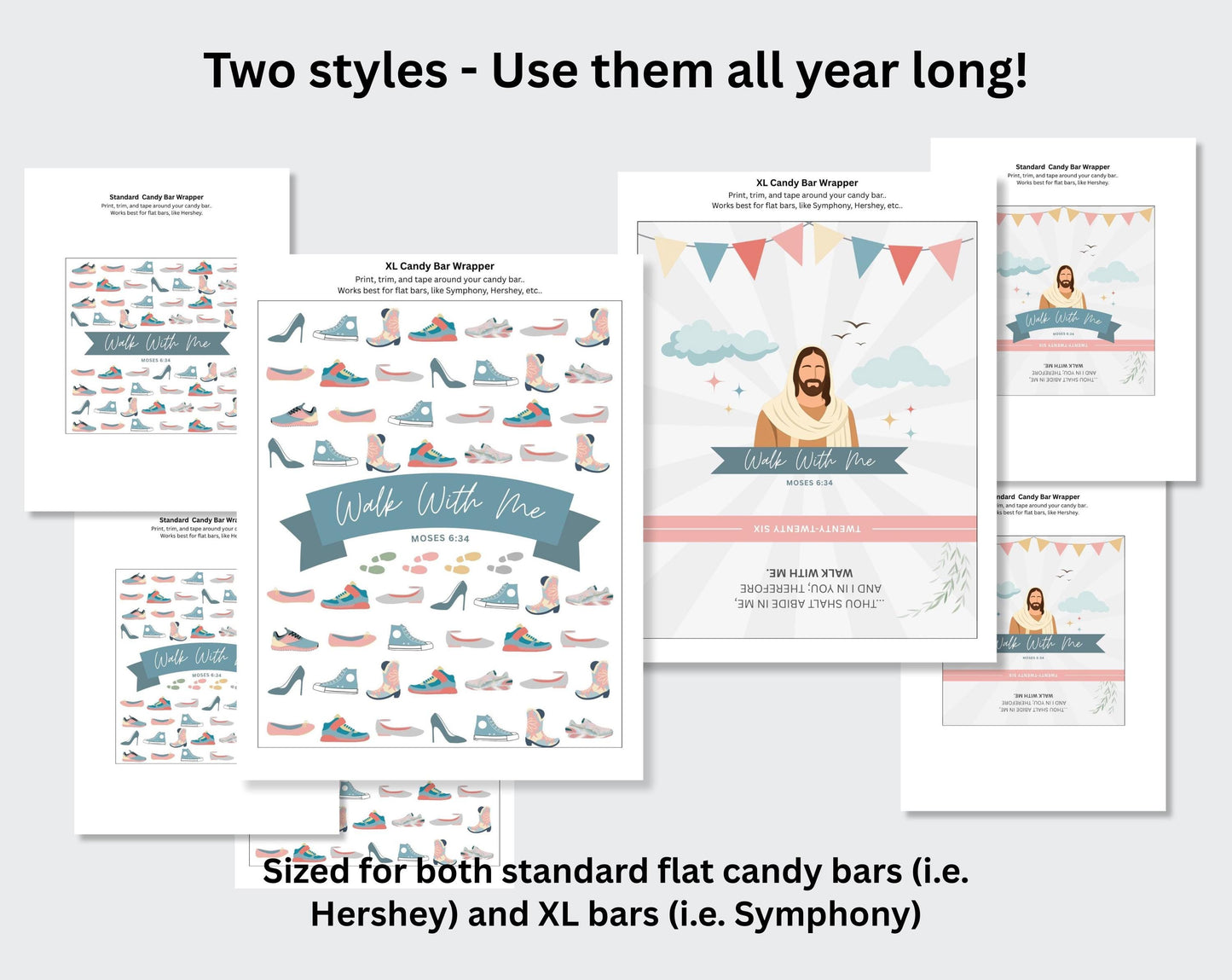 2026 LDS Youth Chocolate Bar Wrapper - Walk With Me Young Women Theme Gift - Editable