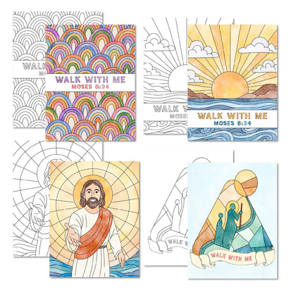 Walk With Me Coloring Template: 2026 LDS Young Women Craft (PDF)