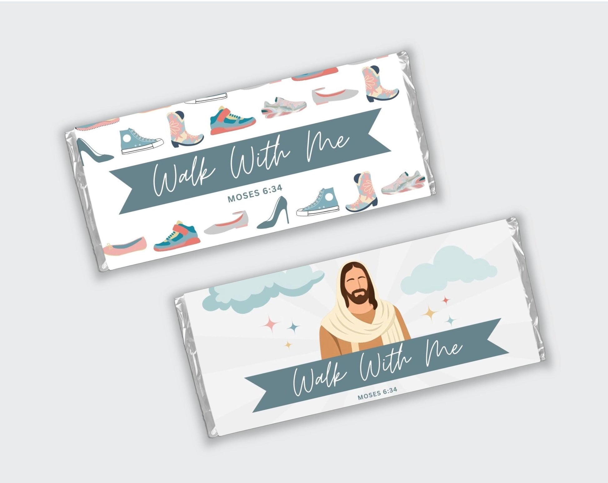 2026 LDS Youth Chocolate Bar Wrapper - Walk With Me Young Women Theme Gift - Editable