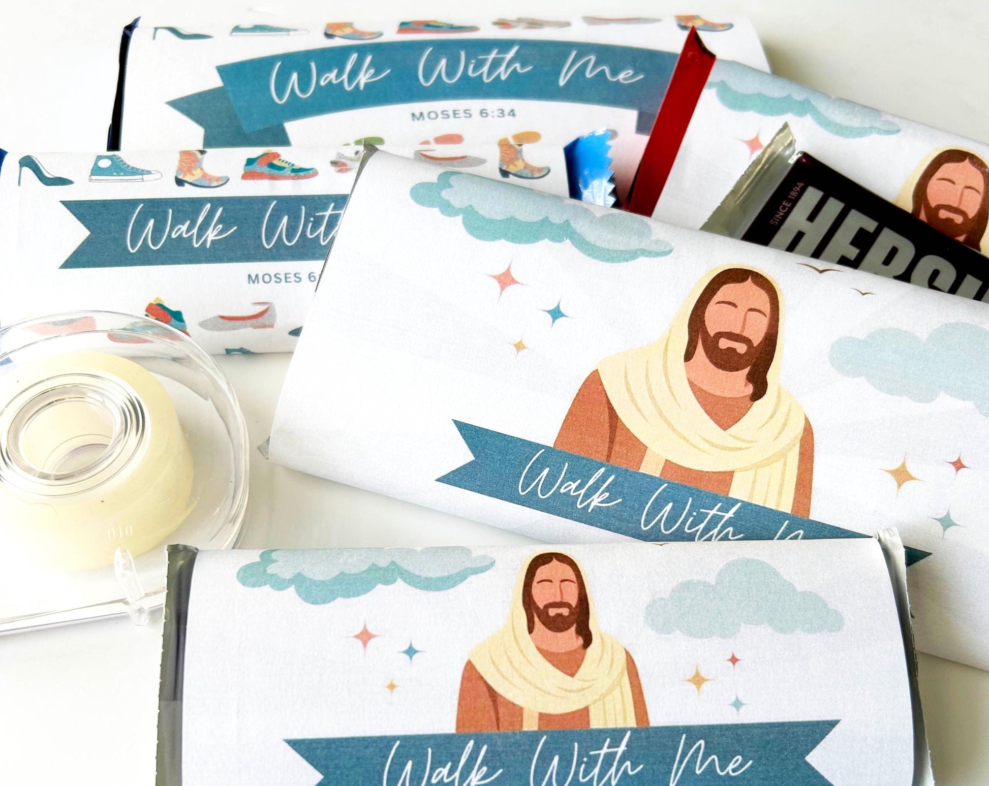 2026 LDS Youth Chocolate Bar Wrapper - Walk With Me Young Women Theme Gift - Editable