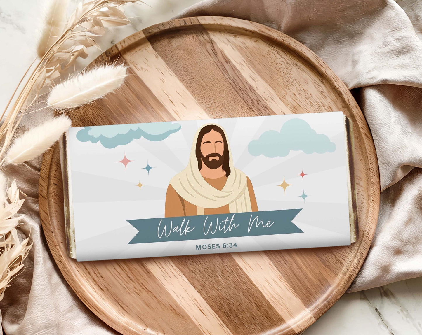 2026 LDS Youth Chocolate Bar Wrapper - Walk With Me Young Women Theme Gift - Editable