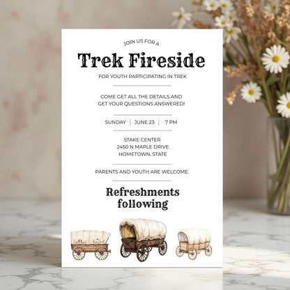 2026 LDS Invitations | Editable Walk With Me Template | Perfect for Youth Events and Gatherings | Canva Template