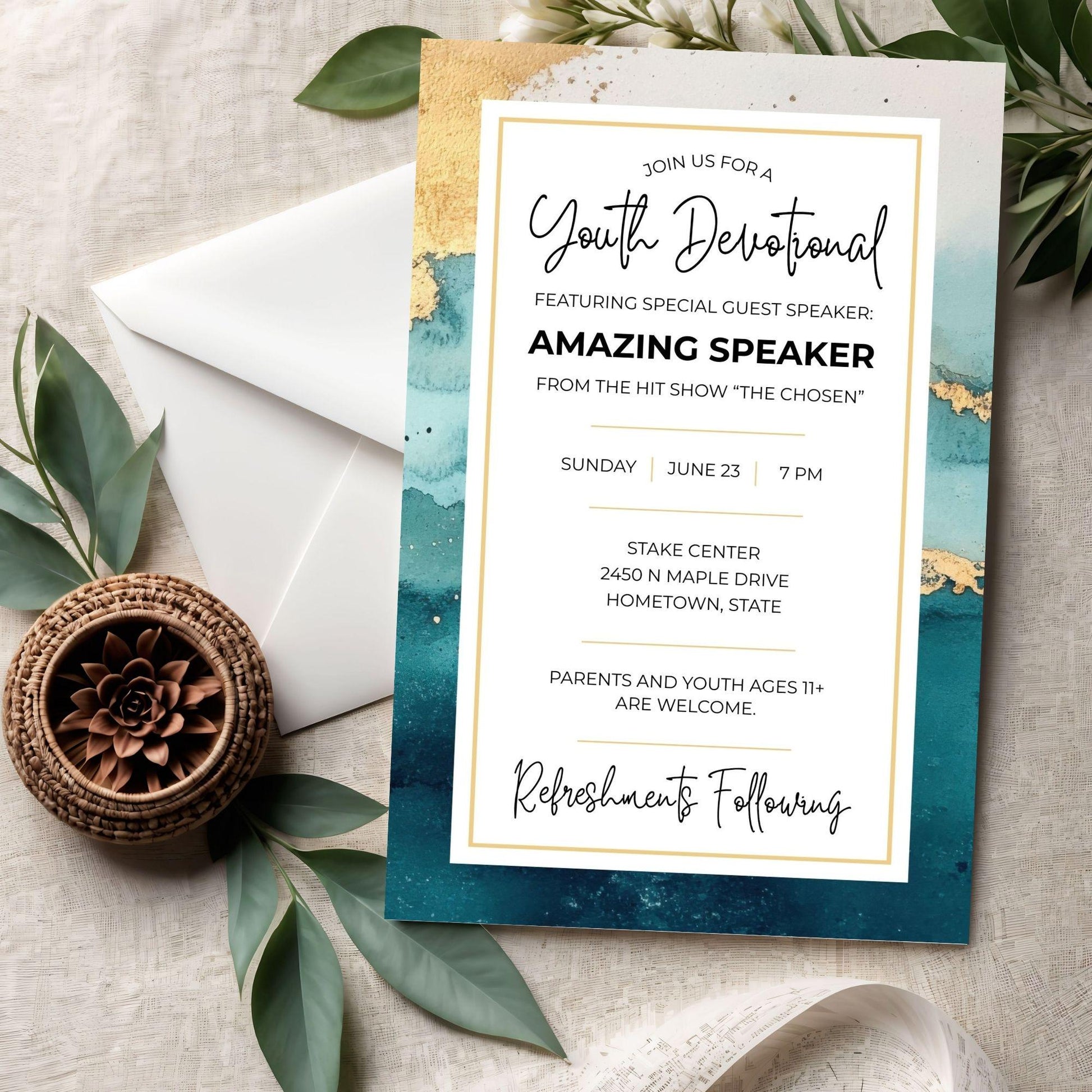2026 LDS Invitations | Editable Walk With Me Template | Perfect for Youth Events and Gatherings | Canva Template