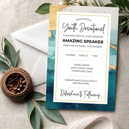2026 LDS Invitations | Editable Walk With Me Template | Perfect for Youth Events and Gatherings | Canva Template