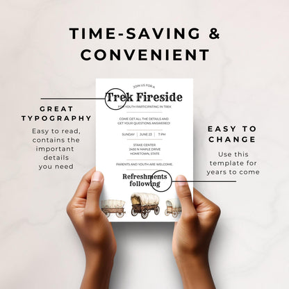 2026 LDS Invitations | Editable Walk With Me Template | Perfect for Youth Events and Gatherings | Canva Template