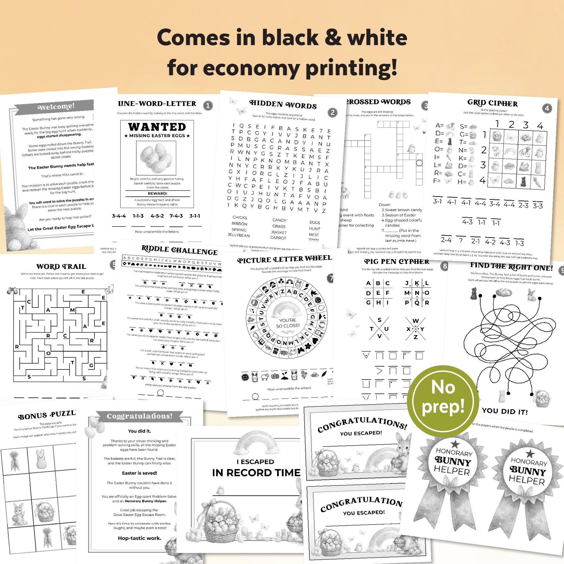 Easter Escape Room: The Great Egg Escape (Printable), Fun Activities For Kids