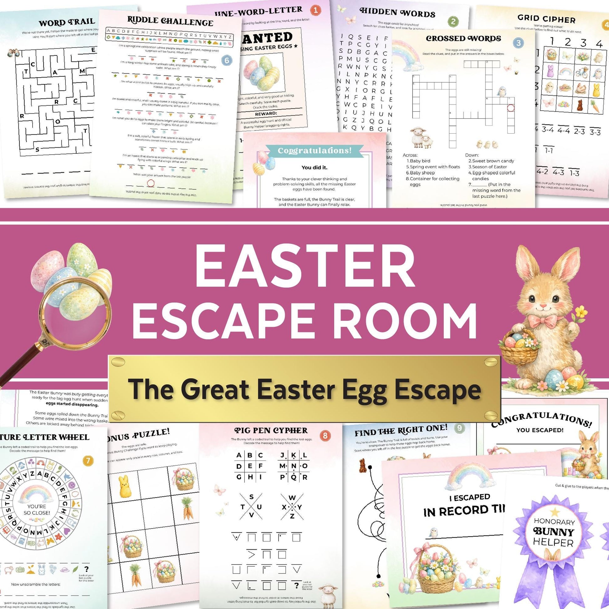 Easter Escape Room: The Great Egg Escape (Printable), Fun Activities For Kids