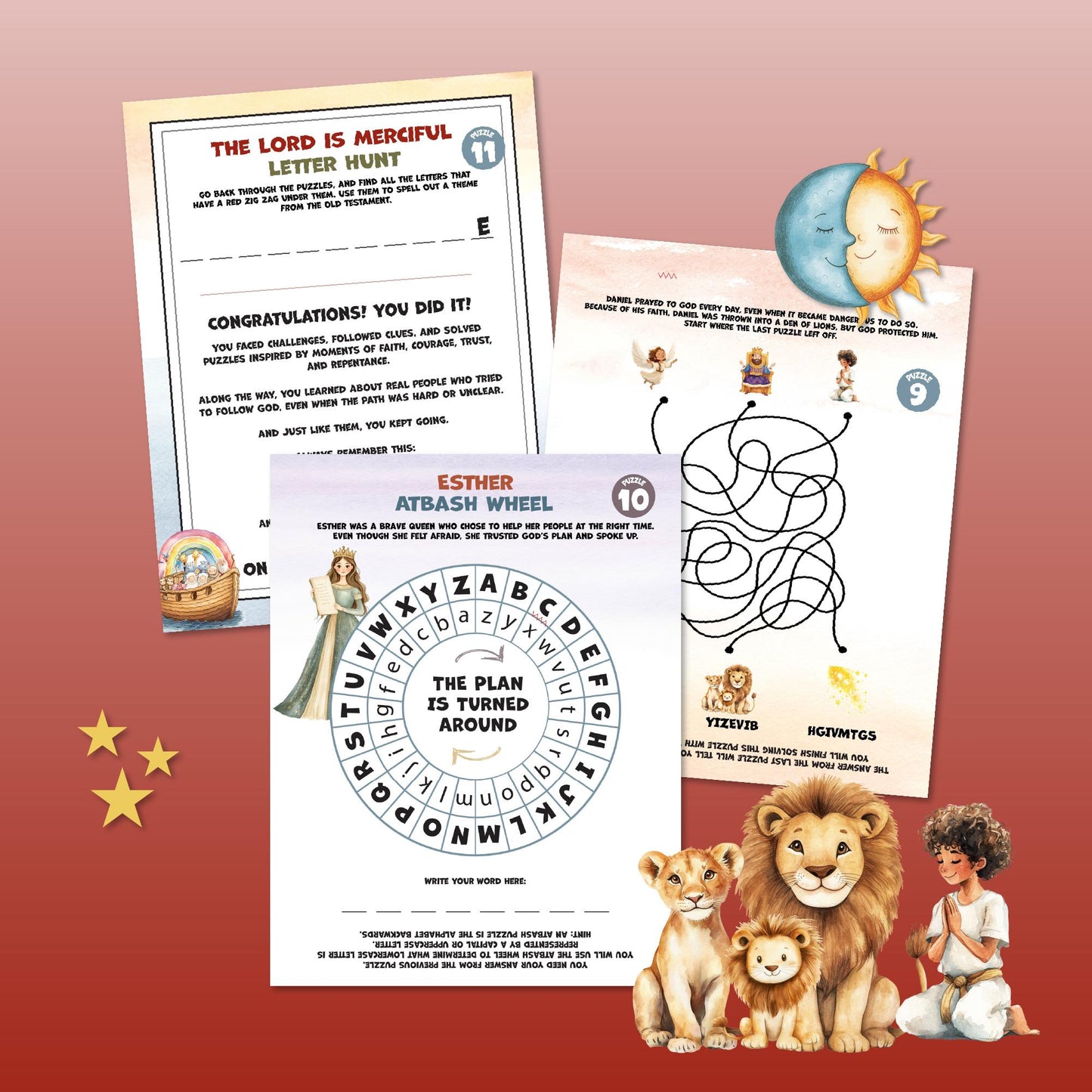 Old Testament Escape Room: Journey Through Time (Printable), Fun Bible Adventure Activity